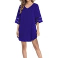 thumbnail image 1 of Minnieouse Vestido informal para mujer, traje de baño, túnica de manga acampanada 3/4, escote en V profundo, ropa de playa, de playa, boda Type3 NO3, 1 of 6