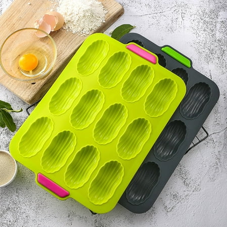 

SPRING PARK 12 Grids Silicone Non-stick Bread Pan Toast Mold Cake Tray Cake Mould Baking Pans Bakeware Tool