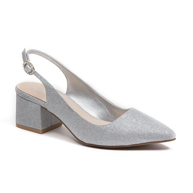 block heel silver shoes uk