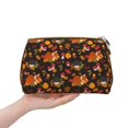 thumbnail image 4 of Gaeub Autumn Hedgehog and Fox Cute Printed Travel Cosmetic Bag,Makeup Bag, Large Capacity Toiletry Bag for Women, Portable Pouch Make Up Organizer with Zipper and Divider, 4 of 8