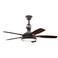 thumbnail image 3 of Hatteras Bay 52" Indoor Ceiling Fan in Weathered Zinc, 3 of 10