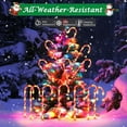 thumbnail image 5 of Qoosea 12Pack Outside Christmas Decorations Solar Candy Cane Lights, 72Led 8 Modes Waterproof Solar Christmas Holiday Outdoor Lights for Lawns Pathway Lights, 5 of 8