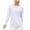 White, variant on vigerkar Sun Protection Long Sleeve Shirts for Women, UPF 50+ UV Rash Guard Swim Shirt, Workout Hiking Running Athletic Tops Blue, M
