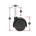thumbnail image 1 of SHOP-VAC Replacement Caster Wheel for All Around Vacs (Single Caster) - 4901896, 1 of 1