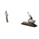 thumbnail image 1 of Escultura de dama tribal africana y figura de bailarina de ballet. Adorno de mesa vintage para escritorio, armario, dormitorio, chimenea, restaurante, 1 of 8
