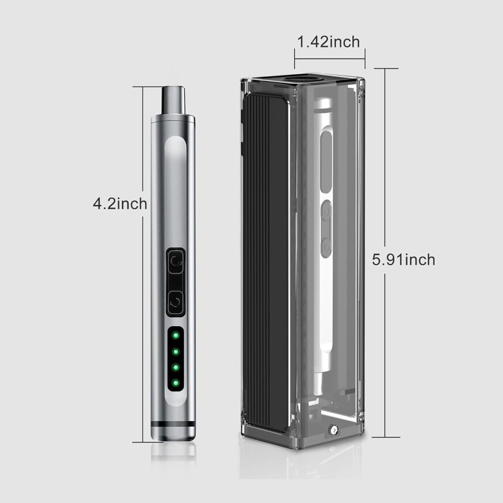 PatungKu Cordless Electric Screwdriver with Magnetic Bits USB Charging Ergonomic Grip for Repair