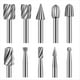 thumbnail image 1 of Rotativa HSS para Fresas de Acero, Juego de 10 Limas Rotativas de Metal Duro para Carpintería., 1 of 5