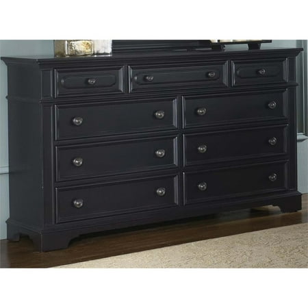 Liberty Furniture Carrington Ii 9 Drawer Dresser In Black