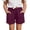 Wine, variant on IWRICH Linen Shorts for Girls Summer Stylish Elastic Waisted Casual Shorts Comfy Bottoms Beach Vacation Clothes,Size 5-13 Years Pink 160