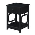 thumbnail image 1 of Convenience Concepts Omega 1 Drawer End Table - Black, 1 of 2