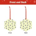 thumbnail image 2 of Zufioo Funny Chicken Print Large Acrylic Christmas Ornaments, Suitable for Christmas Tree Christmas Holiday Party Pendant Decorations-Hexagon, 2 of 7