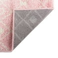 thumbnail image 5 of Unique Loom Tribal Trellis Collection Area Rug - Alaoui (2' 7" x 10' Runner Pink/Ivory), 5 of 11