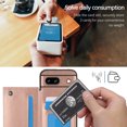 thumbnail image 4 of SaniMore for Google Pixel 8A 6.1" 2023 Case with Flip Wallet Credit Card Holder, Premium PU Leather Magnetic Clasp Kickstand Heavy Duty Shockproof Anti-drop Cover For Google Pixel 8A, Rosegold, 4 of 10