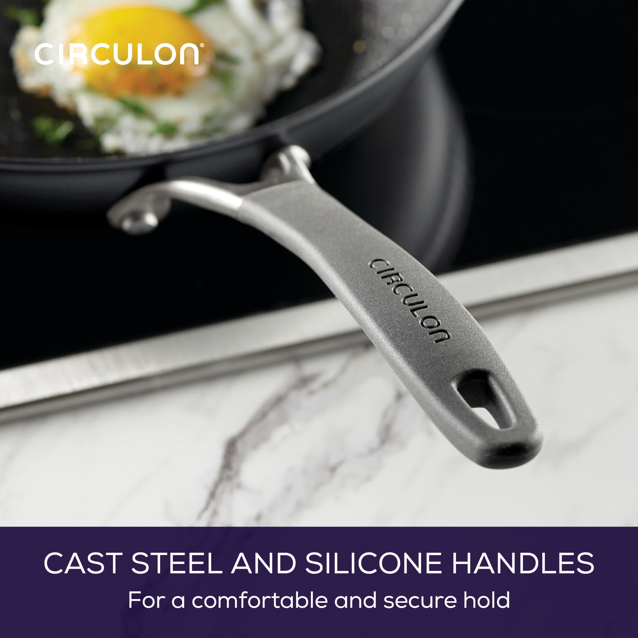Circulon A1 Series 12” Nonstick Induction Compatible Frying Pan