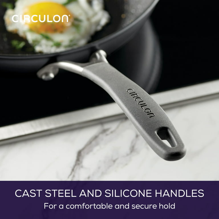 Circulon A1 Series with ScratchDefense Technology Nonstick Induction Cookware/Pots and Pans Set, 10 Piece - Graphite