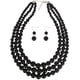 thumbnail image 1 of Collar de múltiples capas con cuentas exageradas para mujer con diseño de perlas de moda, 1 of 6