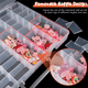 thumbnail image 3 of Paquete de 2 cajas organizadoras de plástico transparente de 48 rejillas grandes, 3 of 8
