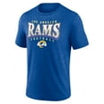 thumbnail image 2 of Men's Fanatics Heather Royal Los Angeles Rams Divided Warp Tri-Blend T-Shirt, 2 of 3