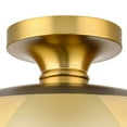thumbnail image 3 of Progress Lighting Trimble 1-Light Semi-Flush Mount, Brushed Bronze, Etched Glass Shade, 3 of 8
