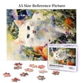 thumbnail image 6 of 500 PCS 500 Piece Vibrant Jigsaw Puzzle Cat In The Flowers,Oil Painting Style Animal Wooden Puzzle 500 Piece,Family Leisure,Stress Relief And Entertainment,Gift For Animal Lovers, 6 of 6