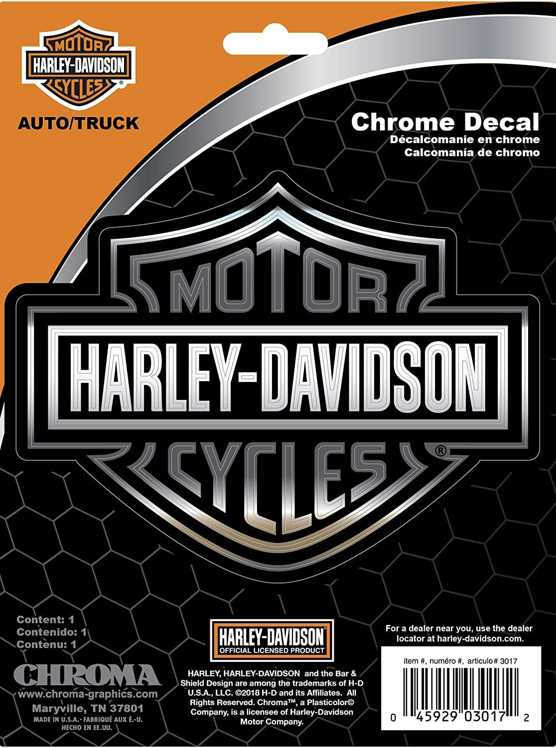 XXXL HARLEY DECAL Harley Davidson B&S With Pin Stripes 