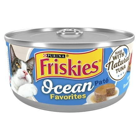 UPC: 0050000503650 | Purina Friskies Ocean Favorites Pate Wet Cat Food Tuna 5.5 oz Cans (24 Pack)