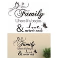 thumbnail image 5 of Luolandi Family Wall Stickers Removable For Bedroom Living Room Decoration Wall DecalsQuote Art Decal Mural Paper Butterfly Vines Home D, 5 of 9