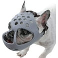 thumbnail image 1 of Short Snout Dog Muzzle,soft Silicone Adjustable Breathable Bulldog Muzzle For French Bulldog Shih Tzu And Pug For Biting Chewing Training, 1 of 5