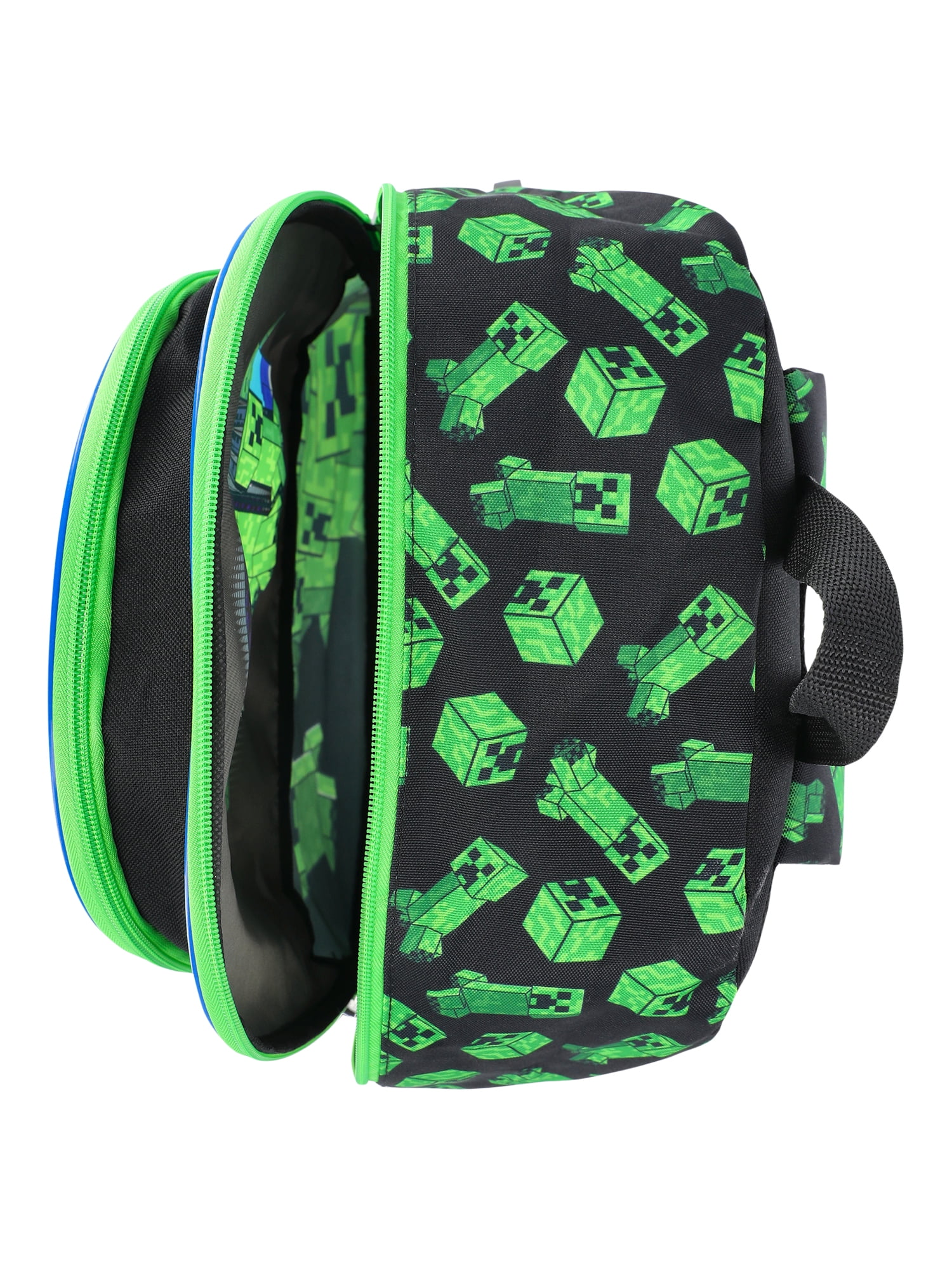 Minecraft Boys 17" 5-Piece Backpack Set with Headphones, Green