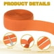 thumbnail image 3 of Uxcell Cinta de gancho y bucle para coser, tiras de sujetador de nylon no adhesivas de 2 yardas, color naranja, 3 of 7