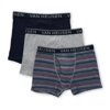Men's Van Heusen 191QB02BS Daily Grind Cotton Boxer Briefs - 3 Pack (Blue/Stripe/Grey XL)