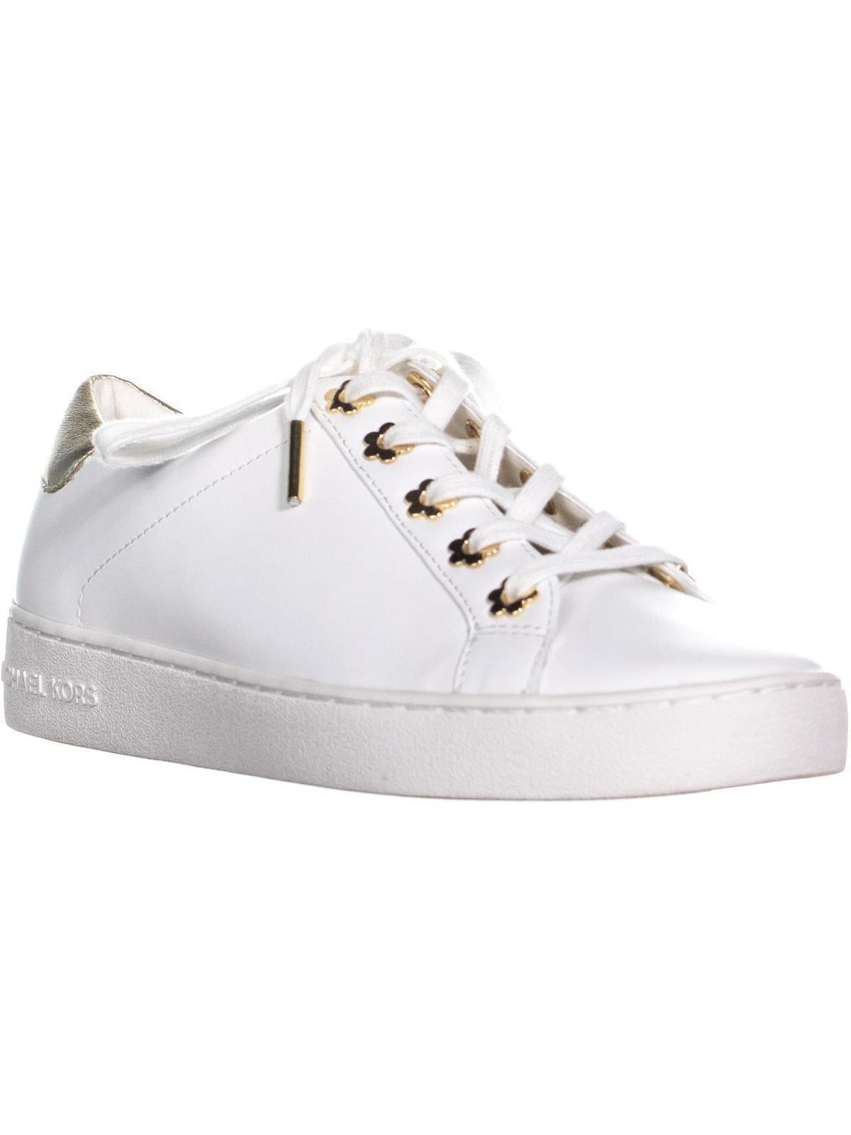 michael kors shoes white and gold