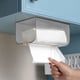thumbnail image 5 of Organizadores y almacenamiento para baño, caja de pañuelos de papel para colgar en la pared, dispensador de papel higiénico, ideal para baño, cocina, dormitorio y almacenamiento de papel., 5 of 7