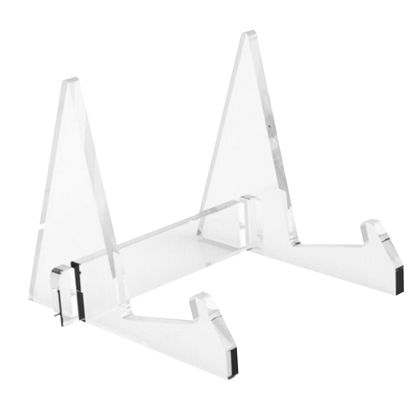 Acrylic Portable Book Stands Textbook Cookbook Holder Desk Organizer clear