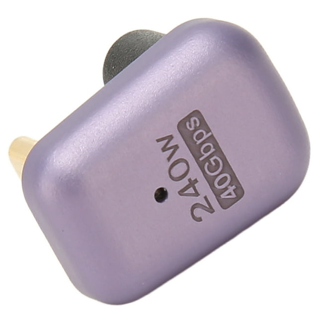 Adaptador USB C A USB C, 40 Gbps PD 240 W Indicador LED De Carga Adaptador Tipo C En Forma De U aleación De Aluminio Para La Familia