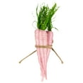 thumbnail image 4 of Northlight Straw Carrot Easter Decorations - 9"- Pink and Green - Set of 3, 4 of 6