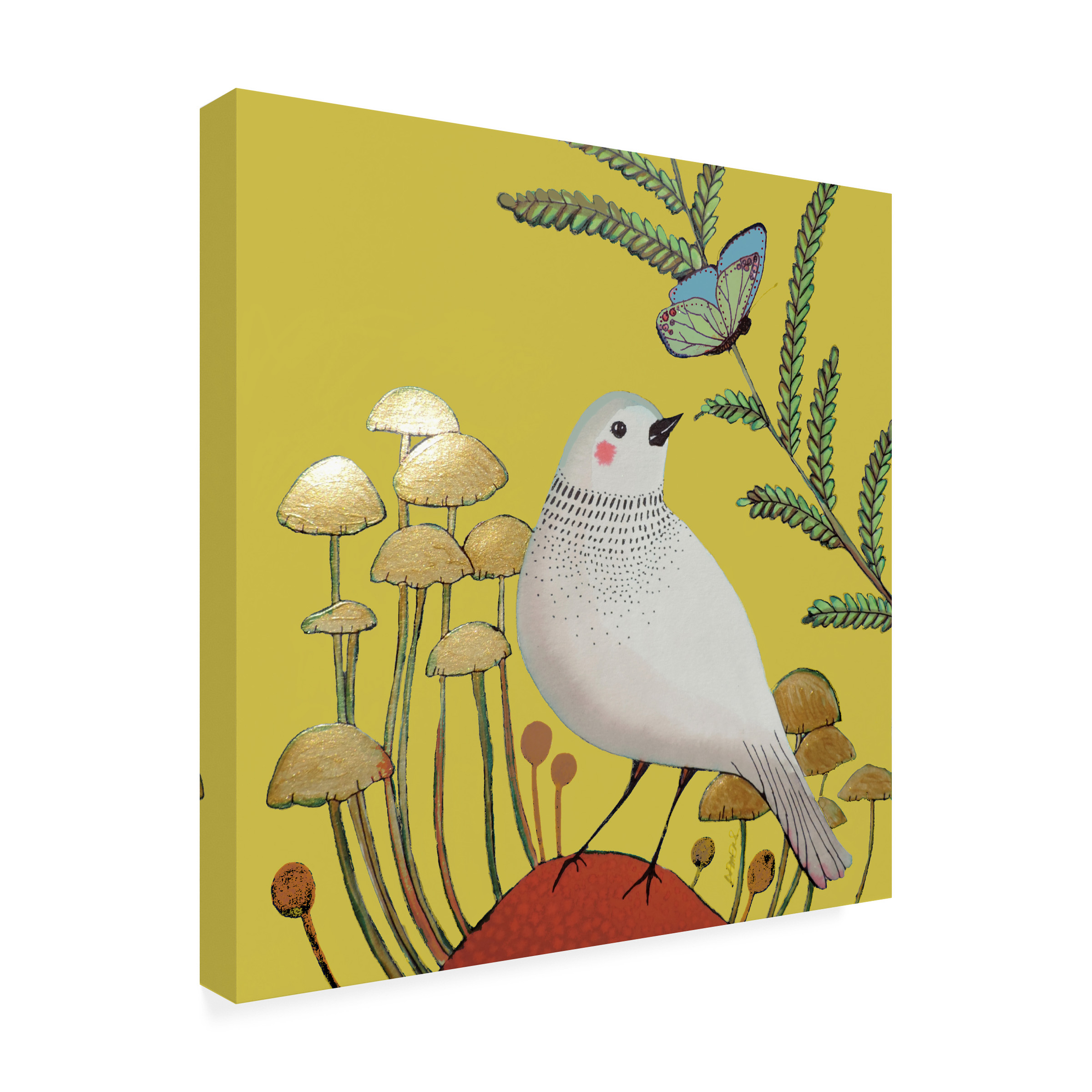 Sylvie Demers 'Le Petit Sentier Jaune Bebe' Canvas Art