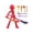 Red, variant on Stop Motion Figures,Stick Bots,Action Figure Set,7IN Stick Figure Action Figure Set,Multi-Jointeds Movable Robot Fulls Body Mechanical Doll(Red)