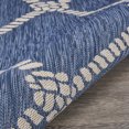 thumbnail image 4 of Ox Bay Sophie 5'3" Round Navy Nautical Rope Indoor/Outdoor Area Rug, 4 of 7
