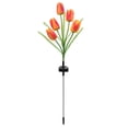 thumbnail image 1 of GOOHOCHY Lámpara solar de césped Lámpara de tulipán de tulipán de jardín Luz de paisaje Adorno de luz al aire libre, 1 of 7