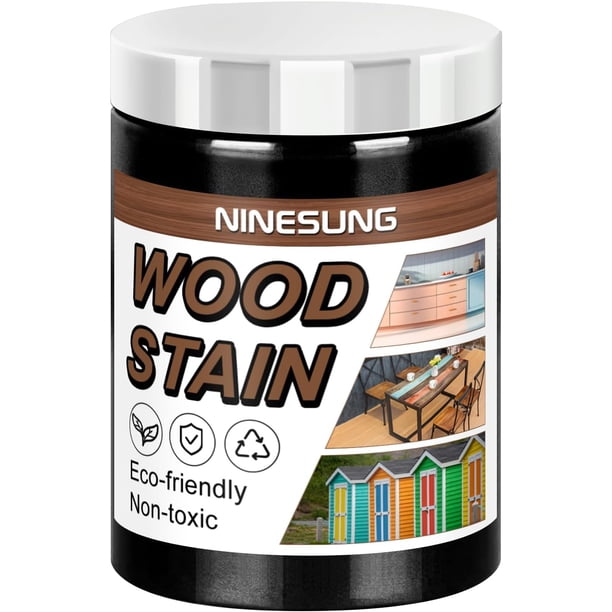 Tinte para madera negro | Tinte para madera de color para muebles de interior y exterior | Tinte a base de agua de secado rápido para madera | Tinte para madera de 4 onzas (morado, 4 oz)