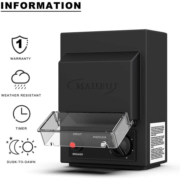 Malibu Transformer Photocell Sensor Eye Low Voltage Landscape Lighting Shelly Lighting