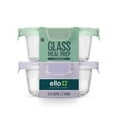 thumbnail image 1 of Ello Color Lock 3,4 Tasses 2 Paquets de Contenants Ronds en Verre, 1 of 4