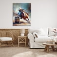 thumbnail image 3 of Stupell Industries Racing Rodeo Cowgirl Animals & Insects Painting Gallery Wrapped Canvas Art Print Wall Art, 36 x 48, 3 of 8