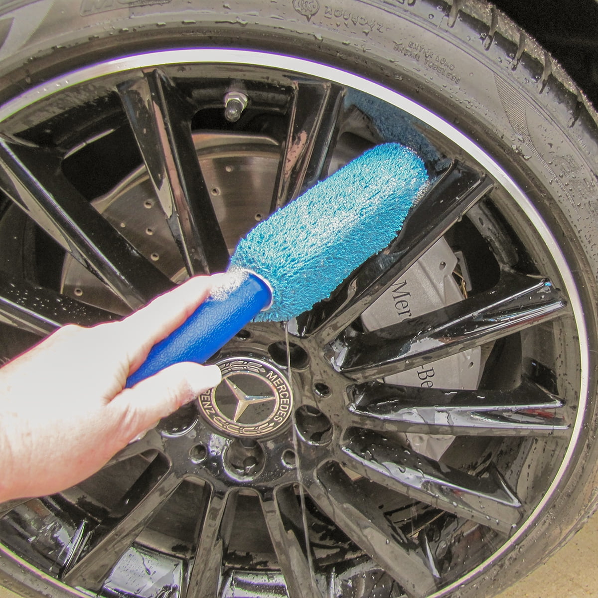 9 Piece Microfiber Car Detailing Kit Wash Wax Polish Buff Cloths Sponge Supply Set Vehicle Cleaning Accessory