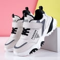 thumbnail image 5 of NIEWTR Toddler Shoes Youth Kids Cheerleading Shoes - Child Athletic Training Tennis Dance Sneakers Toddler Shoes Boys Boys Lightweight Athletic Sneakers(Black,1), 5 of 9