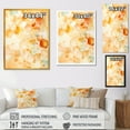 thumbnail image 4 of Designart "Spiral Sunset Daydream I" Abstract Framed Wall Art - Modern Orange Abstract Collages Bedroom Framed Canvas Wall Art, 4 of 6