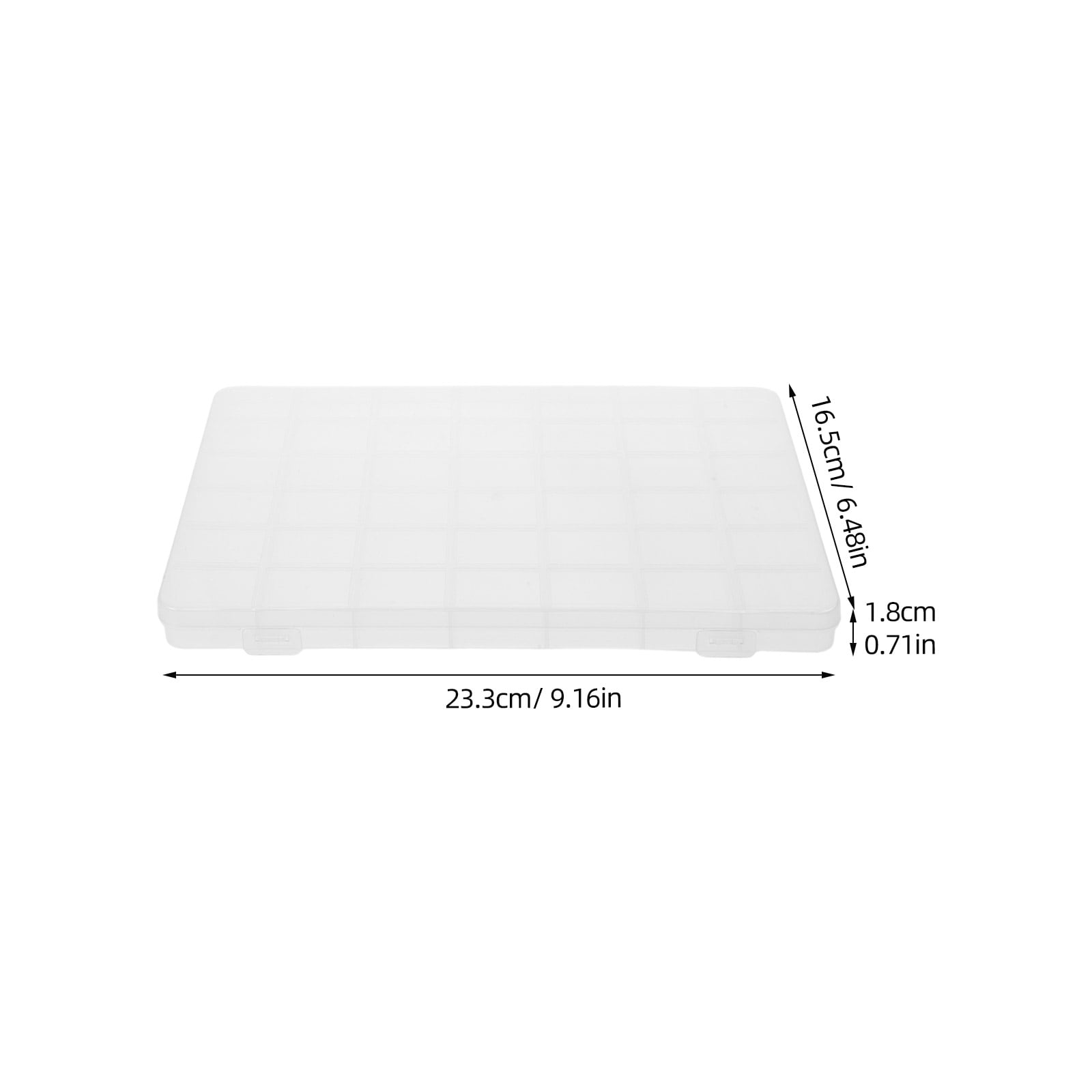 HONMEET 5-Pack Clear Plastic Bead Storage Boxes with Removable Dividers for Jewelry Making, Craft Supplies, and Small Item Organization