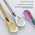 thumbnail image 4 of Hariumiu Stainless Steel Straw Spoon for Drinks Reusable Tea Filter Stirring Straws Multi-Functional Leak-proof Drinking Straw for Various Beverages, 4 of 8