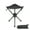 Black, variant on Eespoir Outdoor Camping Rotating Folding Chair, Aluminum Alloy Triangular Stool for Hiking, Fishing, Barbecue, Picnic, Lightweight Carrying, Portable Seating(Olive Green)
